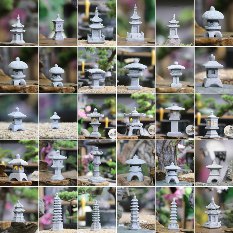 Bonsai Garden In Japan - Vintage Zen Miniatura Pietra di Sabbia