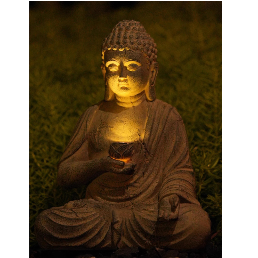 Statua di Buddha solare in res - Bonsai Garden Zen recensione e prezzo
