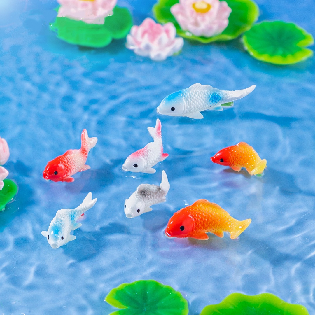 10 pezzi mini koi pesci figuri - Bonsai Gardenia recensione e prezzo