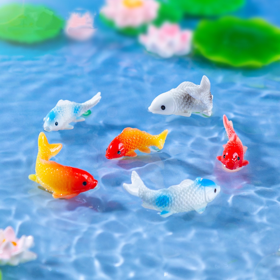 10 pezzi mini koi pesci figuri - Bonsai Gardenia recensione e prezzo